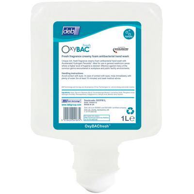 Deb Hand Soap Refill Antibacterial Foam Transparent OXYFR1L 1 L