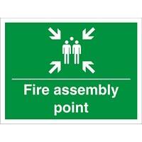 Construction Sign Assembly Point Fluted Board 30 x 40 cm