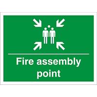 Construction Sign Assembly Point Fluted Board 45 x 60 cm