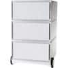 Paperflow Pedestal with 3 Drawers Polystyrene & ABS 390 x 436 x 642mm White