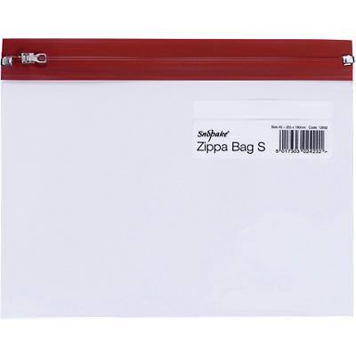 Snopake Zip Lock Bags 12692 A5 Zip PP (Polypropylene) 25.5 (W) x 19 (H) cm Red