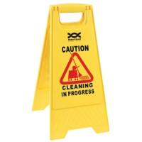 Robert Scott Caution Wet Floor Sign Plastic Yellow