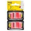 Post-it Index Flags 25.4 x 43.2 mm Red 50 x 2 Pack