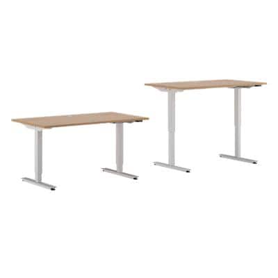 EFG Sit Stand Desk BRO14MRZ4 Beech 1,400 mm  x  800 mm