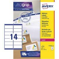 Avery L7163-40 Address Labels Self Adhesive 99.1 x 38.1 mm White 40 Sheets of 14 Labels