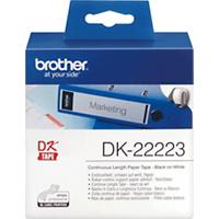 Brother Label Roll Black on White 50 mm x 30 m Thermal