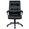Realspace Maine Executive Chair Basic Tilt Bonded leather Fixed Armrest Seat Height Adjustable Black 110 kg 670 x 705 mm