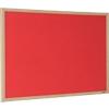 Viking Wall Mountable Notice Board 120 x 90 cm Red