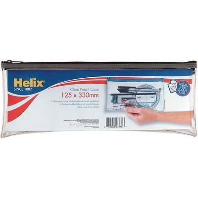 Helix Pencil Case 33 x 12.5 cm Clear