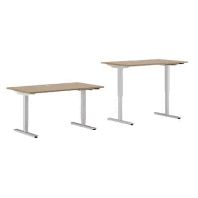 EFG Sit Stand Desk BRO16MEZ4 Oak 1,600 mm  x  800 mm