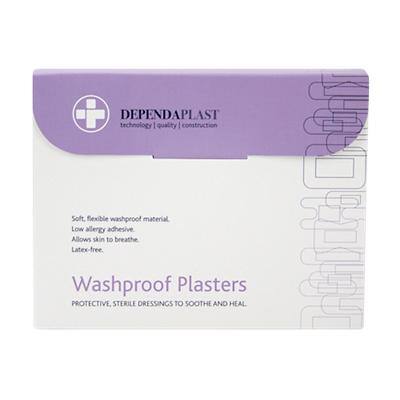 Plasters Washproof Dependaplast Assorted Box 100