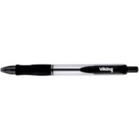 Viking Comfort Ballpoint Pen Black Medium 0.3 mm Pack of 12