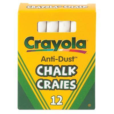 Crayola Chalk White 12 Pieces