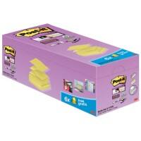 Post-it Super Sticky Z-Notes 76 x 76 mm Canary Yellow 90 Sheets Value Pack 16 + 4 Free