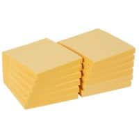 Viking Extra Sticky Notes 76 x 76 mm Pastel Yellow Square 12 Pads of 90 Sheets