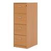 Filing Cabinet with 4 Lockable Drawers 476 x 598 x 1315 mm Beech