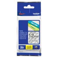 Brother P-touch Labelling Tape Authentic TZe-131 Adhesive Black on Transparent 12 mm x 8 m