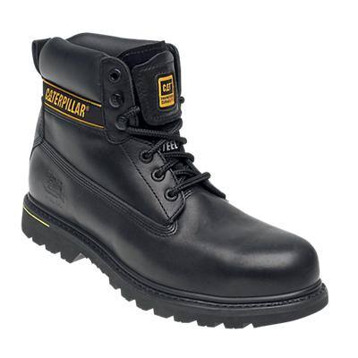 Caterpillar Safety Shoes Leather Size 9 Black