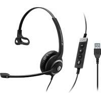 EPOS Impact 200 Series SC 230 MS II Wired Mono Headset Over-the-head With Noise Cancellation USB With Microphone Black