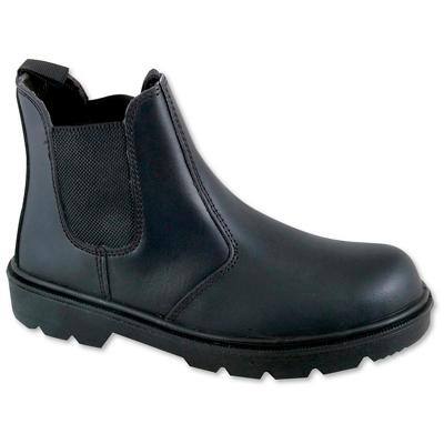 Safety Boots Leather 7 Black