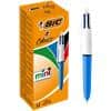 BIC 4 Colours Mini Ballpoint Pen Black, Blue, Red, Green Medium 0.4 mm Refillable Pack of 12