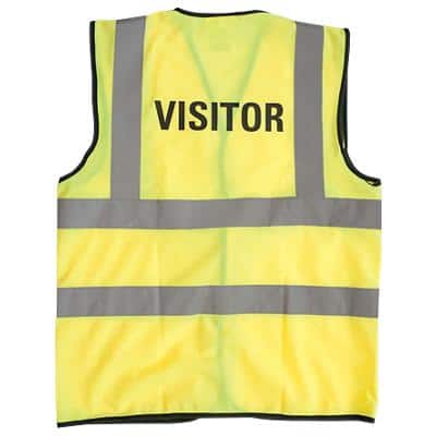 Alexandra Hi-Vis Visitor Vest XL Yellow