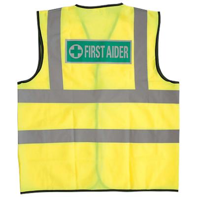 Alexandra Vest Hi-Vis First Aider Polyester M Yellow