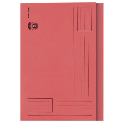 Office Depot Square Cut Folder A4 Red 250gsm Manila Pack of 100