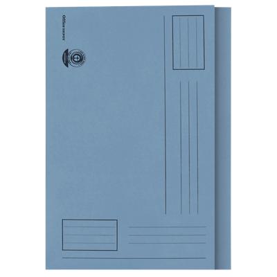 Office Depot Square Cut Folder A4 Blue 250gsm Manila Pack of 100