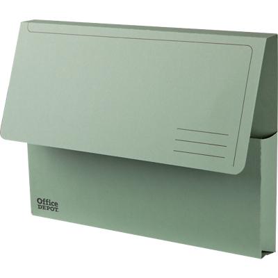Office Depot Document Wallet A4 285gsm Green Pack of 50