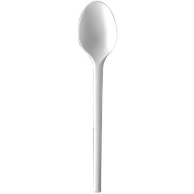 Plastico Cutlery Spoon Polystyrene 12.6cm White Pack of 100