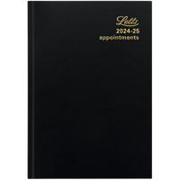 Letts Academic Diary 2024, 2025 A5 1 Day per page Black A1XBK