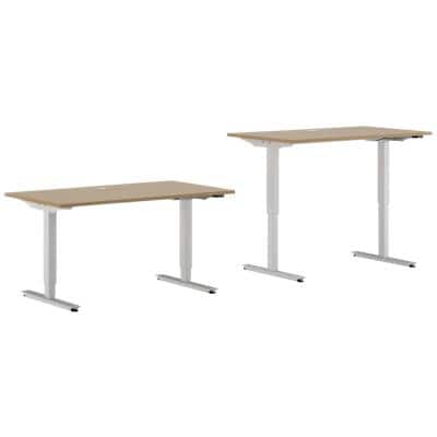 EFG Sit Stand Desk BRO12MEZ4 Oak 1,200 mm  x  800 mm