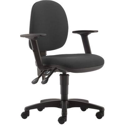 Pledge Synchro Tilt Ergonomic Office Chair with Adjustable Armrest and Seat Havana Black