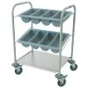 Craven Cutlery and Tray Dispense Trolley 79.1 x 40 x 82cm Stainless Steel