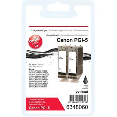 Viking PGI-5BK Compatible Canon Ink Cartridge Black Pack of 2 Duopack