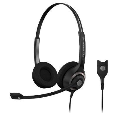 EPOS Impact SC 260 Wired Stereo Headset Over the Head With Noise Cancellation With Microphone Black