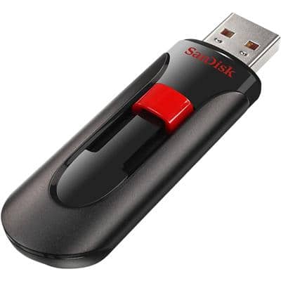 SanDisk USB 2.0 Flash Drive Cruzer Glide 16 GB Black