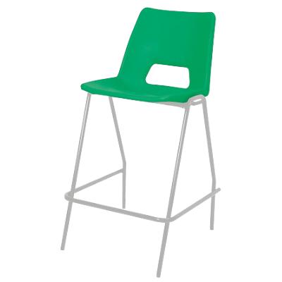 Advanced Furniture Counter Stool with White Frame Harmony Green Pack of 4