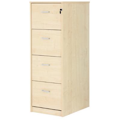 Classic Filing Cabinet 4 Drawer Maple 476 x 598 x 1,315 mm
