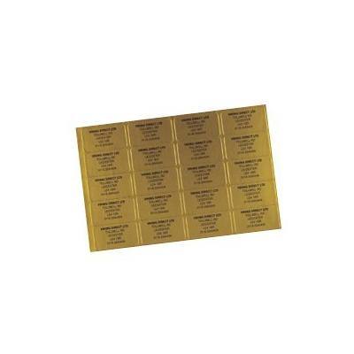 Phone Number Labels Gold Pack of 1000