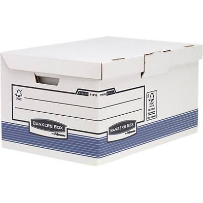 Bankers Box System Flip Top FastFold Heavy Duty FSC Archive Box Blue 293 (H) x 378 (W) x 545 (D) mm Pack of 10
