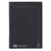 Europa Notebook 4862Z A4 Ruled Spiral Bound Cardboard Hardback Black Perforated 60 Pages Pack of 10