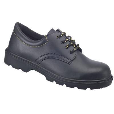 Alexandra Safety Shoes Leather, Polyurethane Size 12 Black