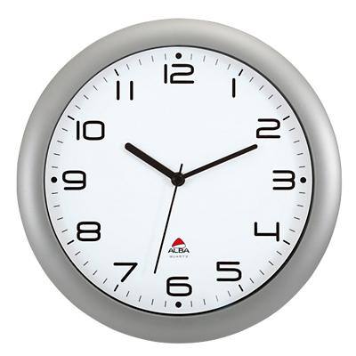 Alba Analog Wall Clock HORNEW M 30 x 5.5cm Silver Grey