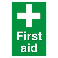 First Aid Sign First Aid PVC 60 x 40 cm