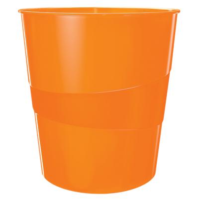 Leitz Waste Bin Polystyrene Orange 29 x 29 x 32.4 cm