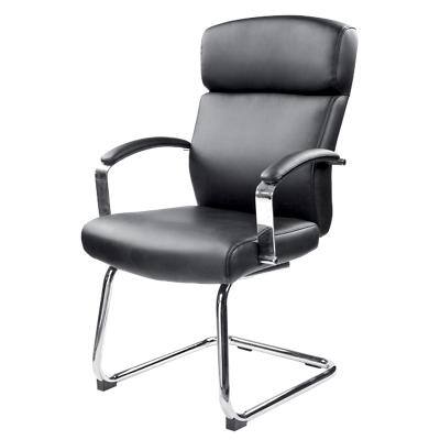Realspace Visitor Chair Akris Bonded leather Black