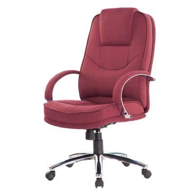 Realspace Executive Chair Rome2 Fabric Red