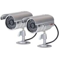 Proper 2 x Aluminium Cameras Imitation Dummy Security Camera Kit P-SIK2ACS - 1